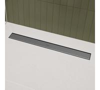 hansgrohe RainDrain Go kit complet caniveau de douche 500, écoulement à larrière, pour installation standard/plat, 56270800, Couleur: acier inoxydable brossé