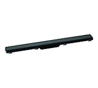 hansgrohe RainDrain Match Set de finition caniveau de douche 800mm avec cadre rÃ©glable en hauteur, 56038, Coloris: Noir - 56038610