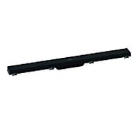 hansgrohe RainDrain Match caniveau de douche 56038670 80cm, set de finition, avec cadre réglable en hauteur, noir mat