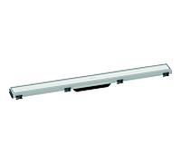 hansgrohe RainDrain Match caniveau de douche 56038700 80cm, set de finition, avec Rahmen réglable en hauteur, blanc mat
