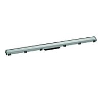 hansgrohe RainDrain Match caniveau de douche 56041800 100cm, kit de finition, avec Rahmen réglable en hauteur, acier inoxydable brossé