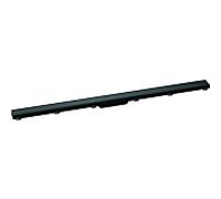 hansgrohe RainDrain Match caniveau de douche 56042610 120cm, set de finition, avec Rahmen réglable en hauteur, noir