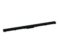 hansgrohe RainDrain Match caniveau de douche 56042670 120cm, kit de finition, avec cadre réglable en hauteur, noir mat