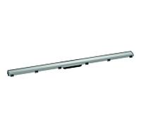 hansgrohe RainDrain Match caniveau de douche 56042800 120cm, set de finition, avec Rahmen réglable en hauteur, acier inoxydable brossé