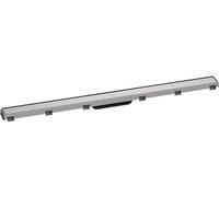 hansgrohe RainDrain Match - Caniveau de douche linéaire 1000 mm, Siphon de sol avec cadre réglable en hauteur, Acier inoxydable brossé, 56041800