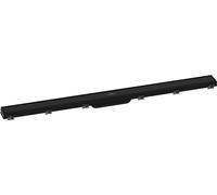 hansgrohe RainDrain Match - Caniveau de douche linéaire 1000 mm, Siphon de sol avec cadre réglable en hauteur, Noir mat, 56041670