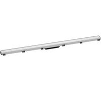 hansgrohe RainDrain Match - Caniveau de douche linéaire 1200 mm, Siphon de sol avec cadre réglable en hauteur, Blanc mat, 56042700