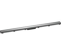 hansgrohe RainDrain Match - Caniveau de douche linéaire 1200 mm, Siphon de sol avec cadre réglable en hauteur, Chromé, 56042000