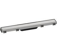 hansgrohe RainDrain Match - Caniveau de douche linéaire 600 mm, Siphon de sol avec cadre réglable en hauteur, Acier inoxydable brossé, 56036800
