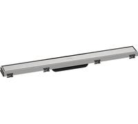 hansgrohe RainDrain Match caniveau de douche 56037800 70cm, kit de finition, avec Rahmen réglable en hauteur, acier inoxydable brossé