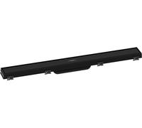 hansgrohe RainDrain Match - Caniveau de douche linéaire 700 mm, Siphon de sol avec cadre réglable en hauteur, Noir mat, 56037670