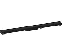 hansgrohe RainDrain Match - Caniveau de douche linéaire 900 mm, Siphon de sol avec cadre réglable en hauteur, Noir mat, 56040670