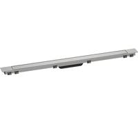 hansgrohe RainDrain Match Plus - Caniveau de douche linéaire 1000 mm, Siphon de sol avec cadre réglable en hauteur, Acier inoxydable brossé, 56217800