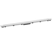 hansgrohe RainDrain Match Plus - Caniveau de douche linéaire 1200 mm, Siphon de sol avec cadre réglable en hauteur, Blanc mat, 56218700