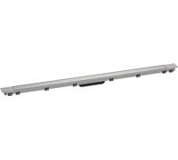 hansgrohe RainDrain Match Plus - Caniveau de douche linéaire 1200 mm, Siphon de sol avec cadre réglable en hauteur, Acier inoxydable brossé, 56218800