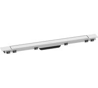 hansgrohe RainDrain Match Plus - Caniveau de douche linéaire 800 mm, Siphon de sol avec cadre réglable en hauteur, Blanc mat, 56215700