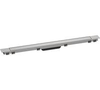 hansgrohe RainDrain Match Plus - Caniveau de douche linéaire 900 mm, Siphon de sol avec cadre réglable en hauteur, Acier inoxydable brossé, 56216800