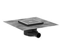Hansgrohe Bonde ponctuelle RainDrain Point 56248800 – set 150 x 150 mm acier inoxydable brossé