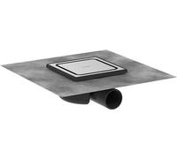 hansgrohe RainDrain Spot - Siphon de douche 15 x 15 cm, Siphon de sol, Acier inoxydable brossé, 56055800
