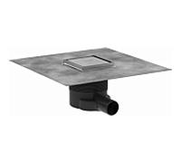 hansgrohe RainDrain vidange complète à point de consigne 56250800 100 x 100 mm, finition acier inoxydable