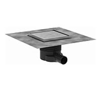 hansgrohe RainDrain vidange complète à point de consigne 56251800 150 x 150 mm, finition acier inoxydable