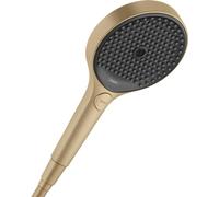 hansgrohe Rainfinity 26862140 Pommeau de douche économe en eau max 6 l/min (EcoSmart+), douchette à main avec 3 types de jets (y compris PowderRain), pommeau de douche rond, fonction anticalcaire