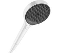 hansgrohe Rainfinity 26862700 Pommeau de douche économe en eau max. 6 l/min (EcoSmart+), douchette à main avec 3 types de jets (y compris PowderRain), pommeau de douche rond avec fonction