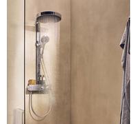 hansgrohe Rainfinity 360 Showerpipe à 1 jet avec tablette de douche, 26853000,