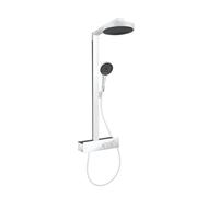 hansgrohe Rainfinity systÚme de douche 250, 1 type de jet économisant leau, ShowerTablet 350, 28742, Coloris: Blanc Mat - 28742700