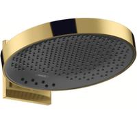 Hansgrohe Rainfinity douche à effet de pluie 36x36 cm ronde noir-doré 26234990
