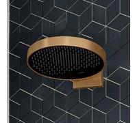 Hansgrohe Douche de tête Rainfinity 360 1 jet avec raccordement mural, bronze brossé (26230140)
