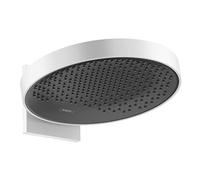 hansgrohe Rainfinity Douche de tête 360 1 jet avec raccord mural, blanc mat, 26230700
