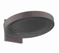 Hansgrohe – Douche de tête Rainfinity 360 – 1 jet, raccordement mural – Noir brossé
