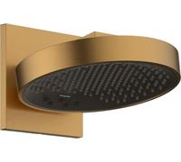 hansgrohe Rainfinity - Douche de tête max. 8 l/min (EcoSmart), Douche pluie avec bras de douche, Pommeau de douche avec 3 types de jet pour montage au mur, Bronze brossé, 26233140
