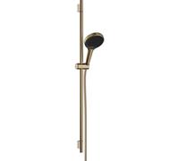 hansgrohe Rainfinity Set de douche 130, 3jet, S PURO Barre de douche 900mm, 28743140, Couleur: Bronze brossé