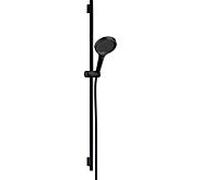 hansgrohe Rainfinity Set de douche 130, 3jet, S PURO Barre de douche 900mm, 28743670, Couleur: noir mat
