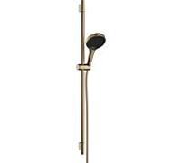 Hansgrohe Set de douche Rainfinity 130 – EcoSmart 3 jets – Barre S PURO 900 mm – Bronze brossé