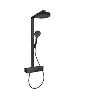 hansgrohe Rainfinity système de douche 250, 1 type de jet économisant leau, ShowerTablet 350, 28742670, Couleur: Noir Mat