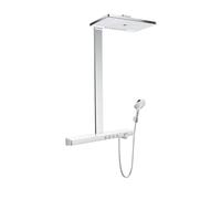 Hansgrohe – Ensemble de douche Rainmaker Select 460 EcoSmart avec thermostat chrome-blanc