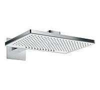 Hansgrohe Douche de tête Rainmaker Select 460 – 2 jets, montage mural, bras 450mm blanc chromé