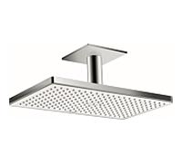 hansgrohe Rainmaker Select 460 douche de tête 24012400 blanc- chromé , 1jet, EcoSmart 9 l / m, raccordement au plafond