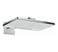 hansgrohe Rainmaker Select 460 douche de tête 24015400 blanc chromé , 2jet, EcoSmart 9 l / m, bras de douche 450mm