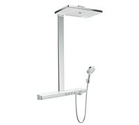 hansgrohe Rainmaker Select - Système de douche Showerpipe 460 3jet avec ShowerTablet Select chrome / blanc