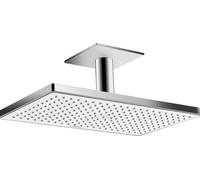 Hansgrohe Rainmaker Select douche à effet de pluie 46.6x27 cm rectangulaire chrome-blanc 24012400