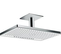Hansgrohe Rainmaker Select douche à effet de pluie 46.6x30 cm rectangulaire chrome-blanc 24004400