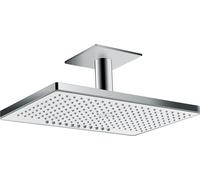 Hansgrohe Rainmaker Select douche à effet de pluie 46.6x30 cm rectangulaire chrome-blanc 24014400