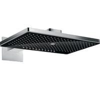 Hansgrohe Rainmaker Select douche à effet de pluie 46.6x30 cm rectangulaire chrome-noir 24007600