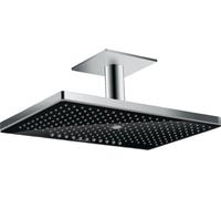 Hansgrohe Rainmaker Select douche à effet de pluie 46x30 cm rectangulaire chrome-noir 24006600