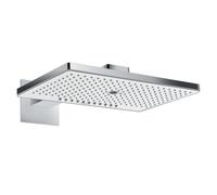 Hansgrohe Pomme de douche Rainmaker Select 460 - 3 jets - Mural - Bras 461 mm - Blanc/argent chrome