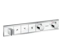Hansgrohe RainSelect élément de finition pour robinet de douche encastré thermostatique pour 3 fonctions avec support de douchette 52.7x90cm blanc/chrome 15356400